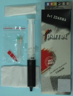 Plnicí sada PARROT pro kazety CANON PGI-520Bk, CLI-521Bk