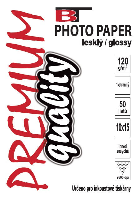Fotopapír 10x15 lesklý 120g/m2 50ks